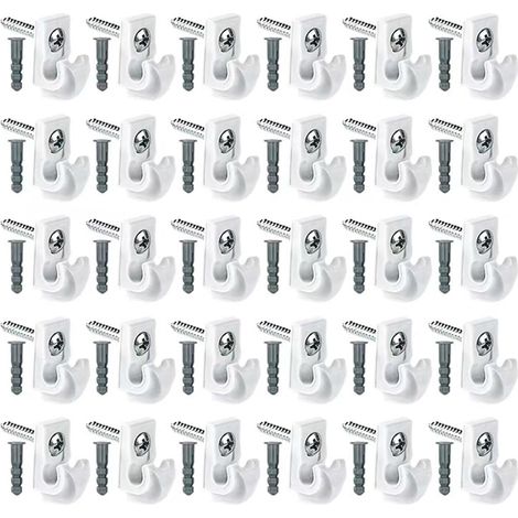 30 crochets plafond, 3,9x60 mm, pour suspension et rangement (1/5)