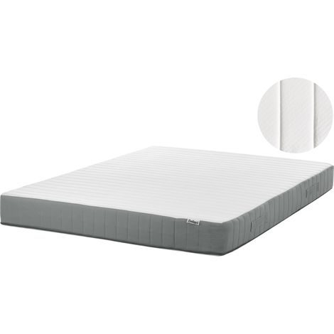 Colchón de muelles ensacados con asas relleno de espuma viscoelástica firmeza media funda extraíble 7 zonas acolchado 160 x 200 cm Cushy (1/5)