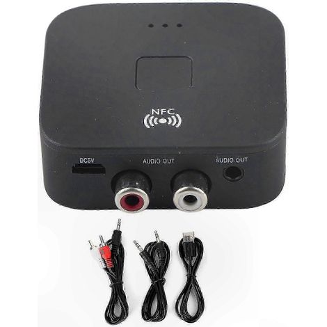 Récepteur Bluetooth avec prises jack 3,5 mm et RCA pour TV et voiture ou streaming (1/5)