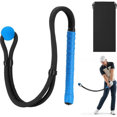 Golf Rope Swing Trainer, Improve Swing Speed and Golfers Strength Control, Training Aid Swing Golf Rope with Storage Bag (1/5)