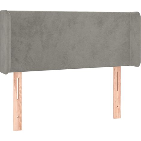 Maison Exclusive - Kopfteil mit Ohren Hellgrau 83x16x78/88 cm Sam
