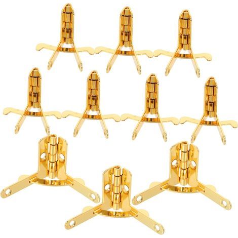 Lot De 10 Charnières Pour Boîtes À Bijoux : Petites Charnières Métalliques Pliables À 90 degrés, Accessoires De Quincaillerie Pour Meubles De Coffre Au Trésor Pour Montage De (1/5)