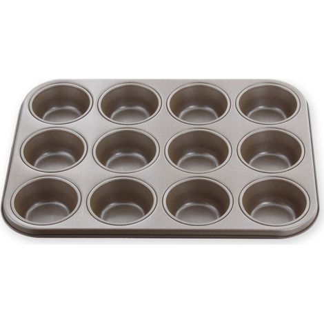 Moule 12 muffins en métal anti adhérent - Alice Délice