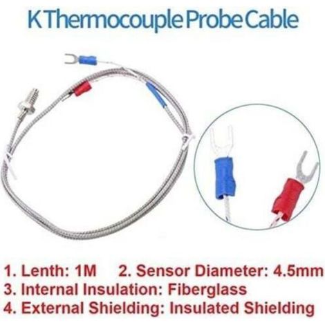 REX-C100 PID Contrôleur de Température, Thermostat Numérique Kit AC110V-240V,0℃1300℃,Régulateur de Température Numérique LED Digital (1/4)