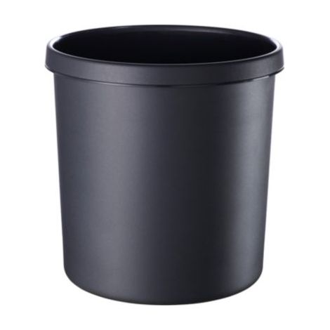 helit Papierkorb H6106395 26x27cm 12l rund Kunststoff schwarz (1/4)