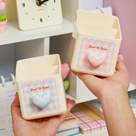2-teilige Wattestäbchenbox, Aufbewahrungsbox, Badezimmer, Ankleidezimmer, Wohnzimmer, Küche, Zahnstocherbox, kleine Aufbewahrungsbox, Blau + Rosa (1/5)