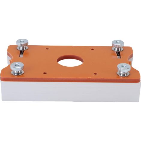 Slotted support for 65mm cutting machine, aluminum router base for woodworking, cuts from 0 to 2 inches thick in wood, plastic and veneer (1/5)