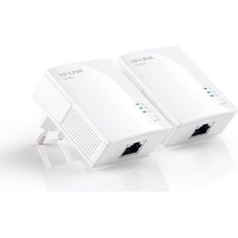 TrAdE Shop Traesio - 2 Adattatori Rete Powerline Ethernet 200mbps Mini Per Sky On Demand Tl-pa2010kit -