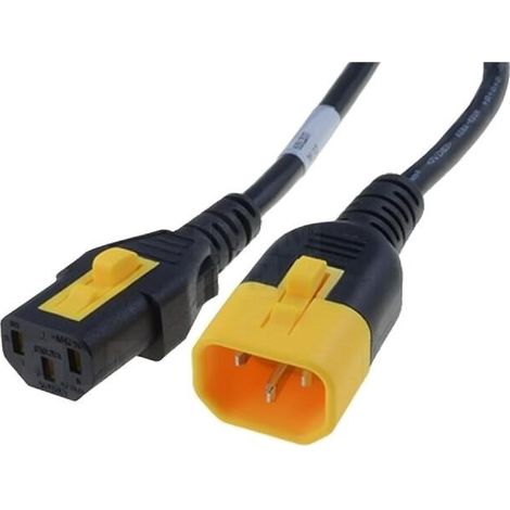 Cable C13 femelle vers C14 mal 2m avec blocage