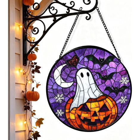 Capteur De d'halloween pour Fenêtre Décoration Effrayante en Verre De 2D  Décorations D'Halloween Pour Maison Chambre Bureau Jardin Fenêtre Mur Fête Extérieur (1/5)