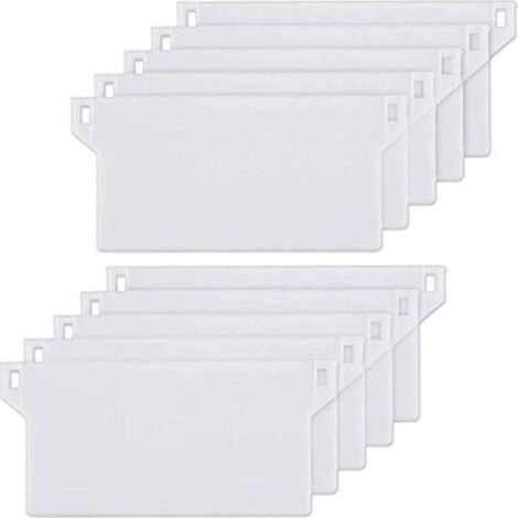 Sollbry 10PCS Store Californien Plaque de Lestage Poids Stores Verticaux 125mm Blanche Poids de Store Vertical Lattes Store Vertical en Poids Kit
