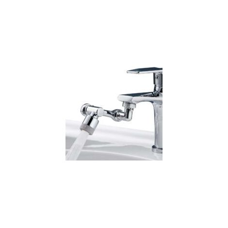 Extensión de grifo giratoria multifuncional, extensión de grifo de latón de 1080°, adaptador de grifo ahorrador de agua, cabezal de grifo ajustable - Crezuo (1/4)