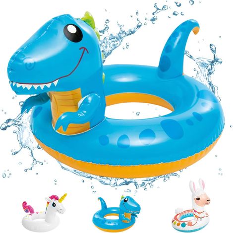 Kids Inflatable Swimming Ring Pool Animals Swimming Pool Party Unicorn Dinosaur Flamingo Summer Swimming Ring for Swimming Pool Party Beach Party Accessories (1/2)