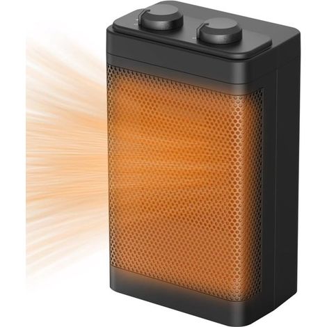 Blazer-Heizkörper, tragbarer PTC-Keramikheizkörper mit Rotation, 1500 W, Überhitzungsschutz und drei Leistungsstufen (1/2)