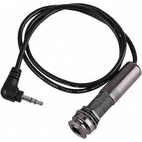 Câble de capteur piézo pour guitare acoustique-électrique, adaptateur jack stéréo à broche de chevalet, cordon d'instrument robuste (1/5)