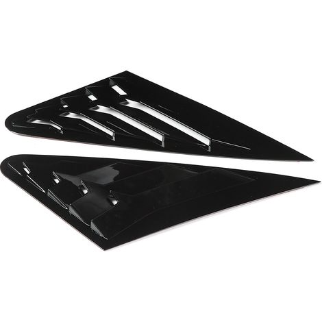 2 Louvers de vitre latérale, Déflecteur d'air en ABS noir brillant, Kit de style pour Audi A4 B9 2017-2019, Accessoire de tuning auto (1/3)