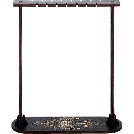 Présentoir à Pendule Divinatoire Polyvalent, Organisateur des Colliers, Présentoir à Cristaux en Bois, Papillon (1/5)