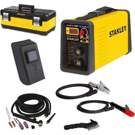 Stanley – Poste à souder TIG LIFT 160A – Technologie d'amorçage facile – Soudage acier, inox, fonte – Accessoires inclus pour pro (1/4)