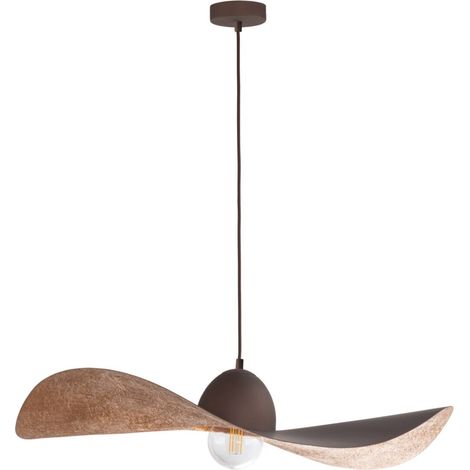 Suspension Kapello Ø76 cuivre/brun E27 15W métal Sigma (1/4)