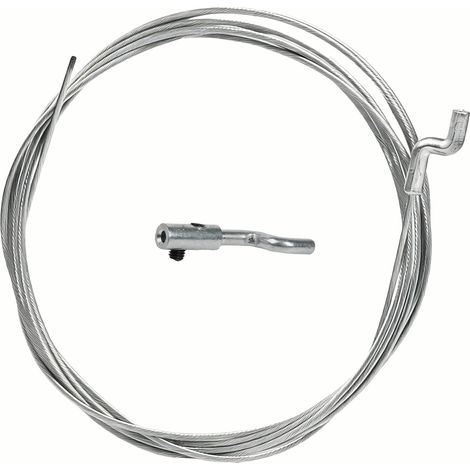 Universelles Gaskabel-Reparaturset Ø 1,5 mm x 2,5 m – mit Endkappe und Z-förmiger Kabelklemme für Rasenmäher, Freischneider und Motorhacke