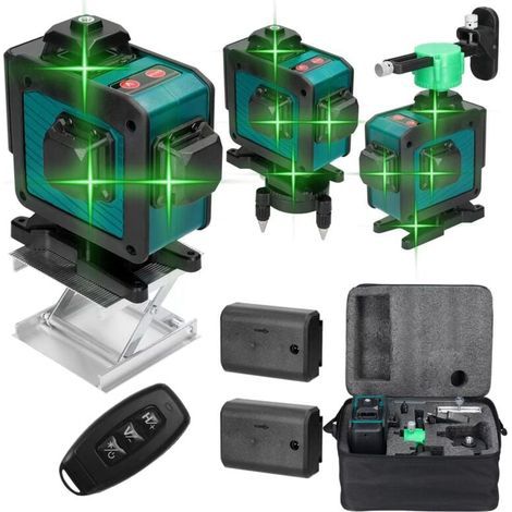 Niveau Laser Vert Rotatif Auto-Nivelant Haute Précision 16 Lignes pour Carrelage et Décoration Murale (1/4)