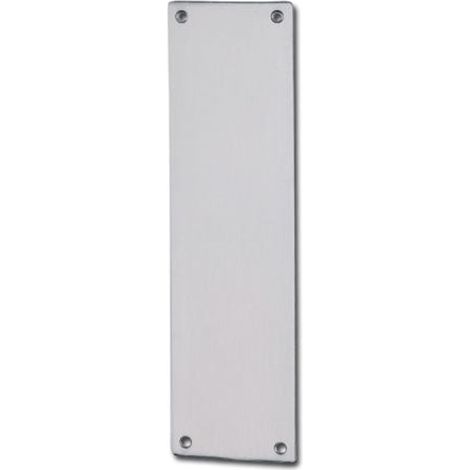 Placa limpieza puerta acero inoxidable rectangular acabado inox