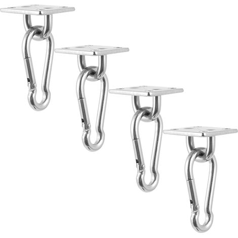 4 crochets plafond, M5, inox 304, pour plantes et luminaires (1/5)