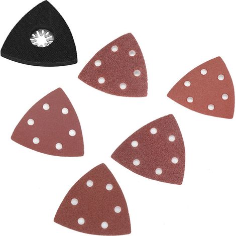 Lot de 101 feuilles abrasives pour outils oscillants Bosch Fein - Papier de ponçage et tampons de coupe (1/5)