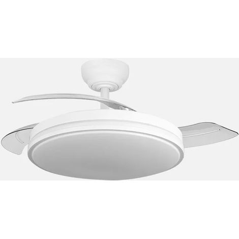 FABRILAMP VENTILADOR TECHO RELAMPAGO 3 ASPAS 107CM.60W BLANCO PLEGABLE MANDO