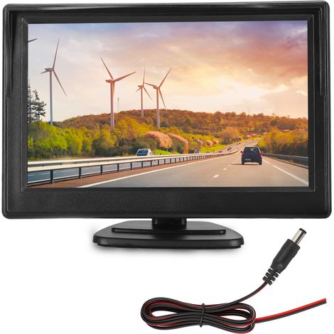 5 pouces écran TFT haute résolution PAL/NTSC moniteur de recul rétroviseur système de sécurité véhicule (1/5)
