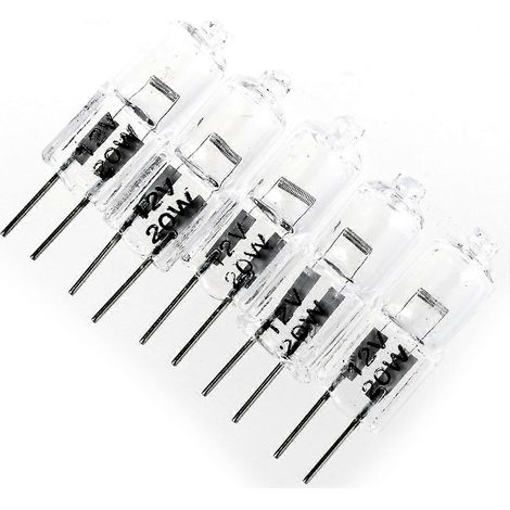 5 ampoules halogènes transparentes G4 20W 12V (1/5)