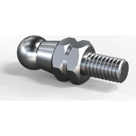 Foot Pegs for Motorcycle, Pedal Floor Nail Screw Motorcycle Universal 6 mm Pedal Limit Bolt High Hardness Stainless Steel Pedal Screw Motorcycle Footrest Accessories, Silver, 20 mm (1/5)