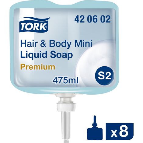 TORK Hair & Body Mini 420602 Flüssigseife 475 ml 8 St.