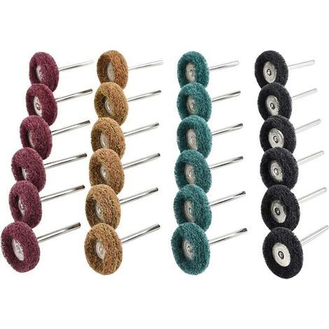 Bonnet et éponge de polissage,40 Pièces Kit Polissage Perceuse, Accessoires Dremel Polissage Abrasif de 25mm Outils Rotatifs Dremel, Grain 80/150/240/300, Accessoires de Polissage pour Bois C (1/5)