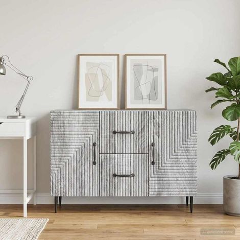 Buffet Sonoma gris 89 x 34,5 x 60 cm Bois d'ingénierie vidaXL (1/5)