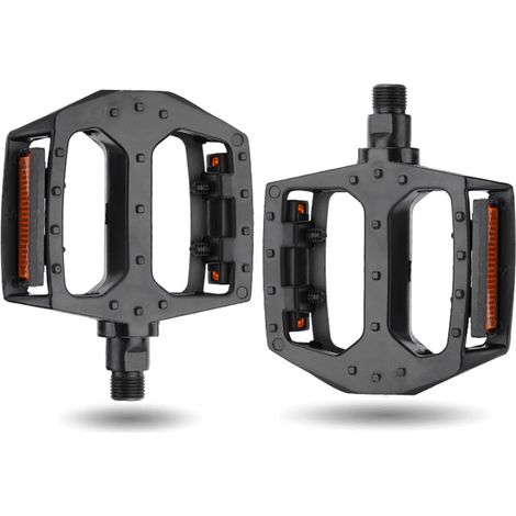 Fahrradpedale, MTB-Pedale, Metallpedale, rutschfeste Fahrradpedale mit Reflektoren, Fahrradpedale aus Aluminiumlegierung, Fahrradschloss, Pedal für Elektrofahrrad, Mountainbike, Faltrad, Rennrad