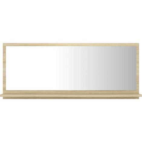 Specchio da Bagno  Mobile da Bagno Rovere Sonoma 90x10,5x37 cm Legno Multistrato (1/5)