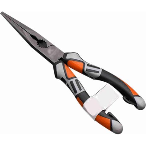 8-Zoll-Spitzzange, professionelles Drahtschneid-, Crimp- und Abisolierwerkzeug aus Chrom-Vanadium-Stahl für Elektriker (1/5)