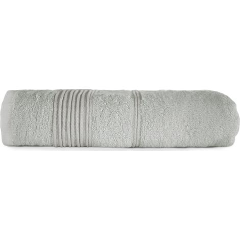 Badetuch 50x90 cm aus natürlicher Bambusfaser, Farbe Aschgrau (1/5)