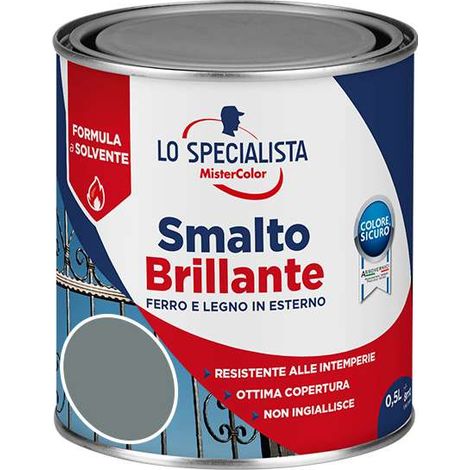Lo Specialisa Smalto Brillante a Solvente 0,5 l Grigio Perla