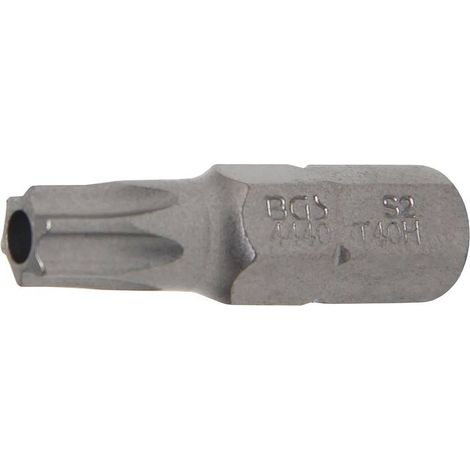 Embout 8 mm L. 30 mm - Profil T Torx avec Perçage T40 - Précision et Compatibilité, Acier - D-Work