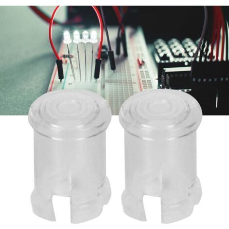 Cappuccio trasparente per lampada a diodo LED da 5 mm, cappuccio guida luce, copertura protettiva, cappuccio trasparente per lampada a LED (100 pezzi venduti) (1/4)