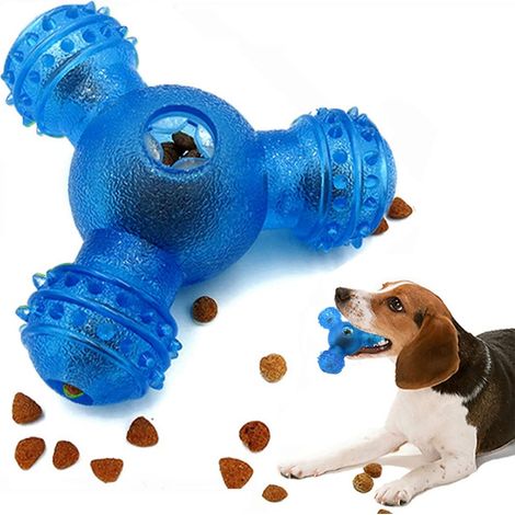 Friandises pour chiens jouets boules à mâcher pour chien en caoutchouc nettoyer les dents jouets anti-morsures non toxiques boules pour chiens chiens de taille moyenne jouer