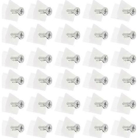 Kit de réparation de tiroirs de commode avec 100 supports métalliques invisibles pour étagères et meubles. (1/4)