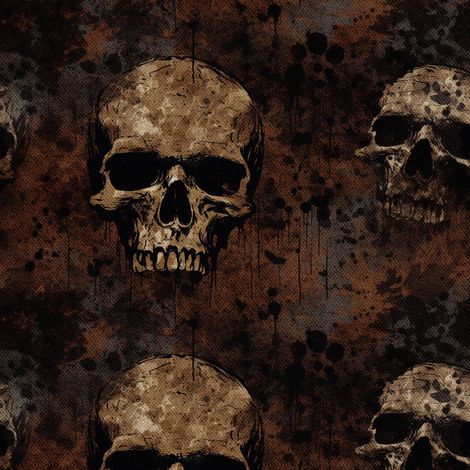Tela decorativa para exteriores Oxford - Motivo de calavera I DX4541 (1/5)