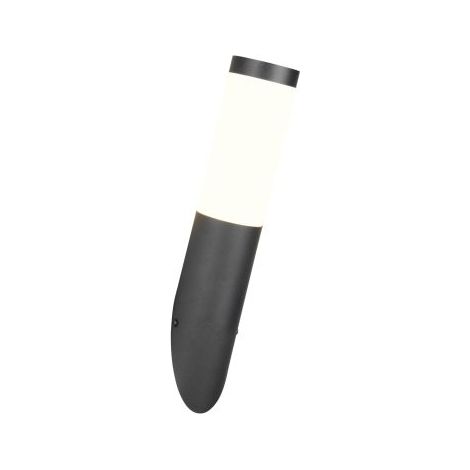 Trio Lighting Aplique exterior TRIOTO negro mate/níquel mate E27 25W (No Incl.) IP44 7,5x39cm con/sin sensor (1/5)