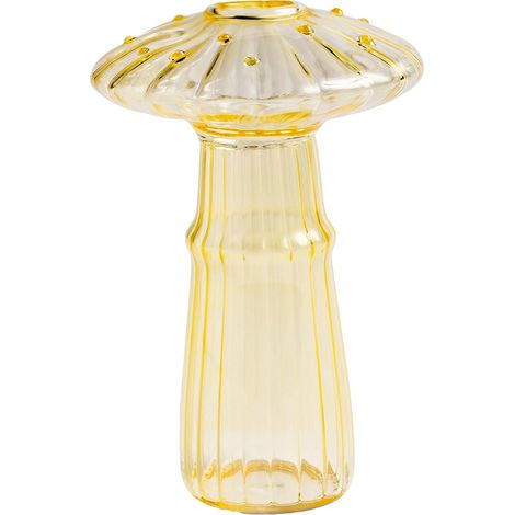 Jarrón – Mano – Jarrón de cristal con forma de seta – Hidroponía, decoración multiusos (1/5)