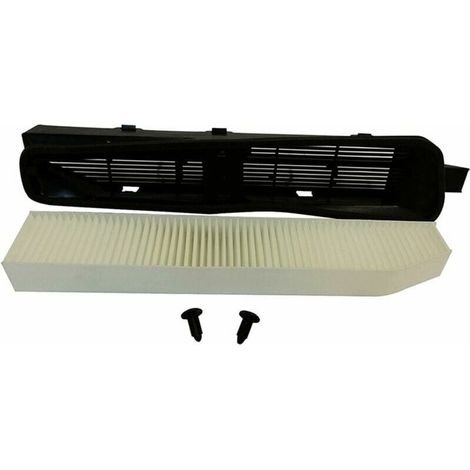 Kit filtro aria abitacolo e alloggiamento adatto per Jeep Grand Cherokee 82208300 1999-2010 Nero Bianco