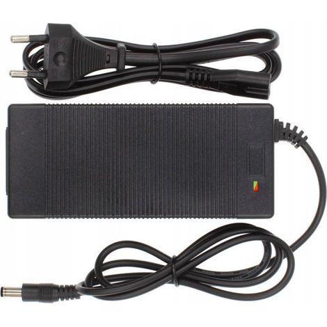 Chargeur Vélo Électrique 36V 42V 2A Prise DC 5,5 mm × 2,5 mm Indication LED Protection Intégrée 1 Pièce