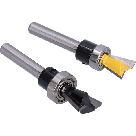 Eosnow 2 Teile/satz Schwalbenschwanz Bit Joint Router mit Lager Holzbearbeitung Fräser 1/4 in Schaft